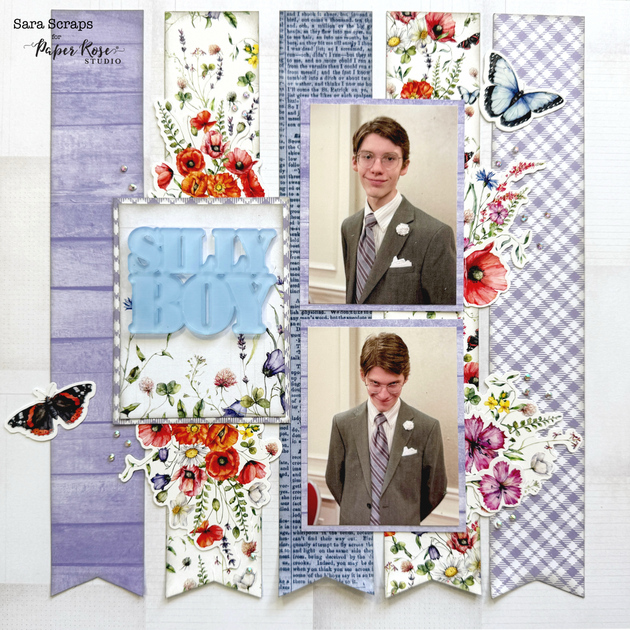 Picnic Pattern Ripped Paper Summer Picnic Patterns 12x12 Paper Collection 29928 – Paper Rose Studio