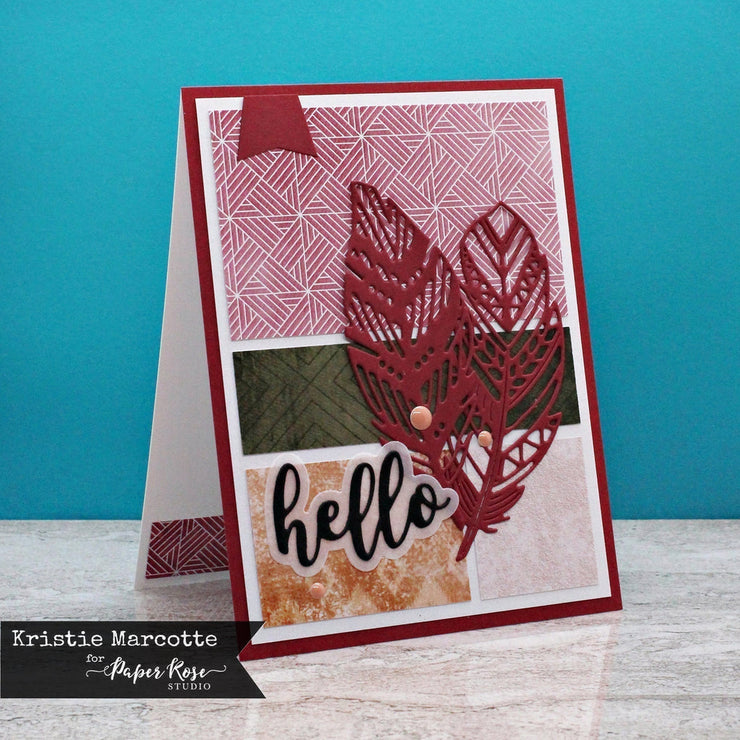 Hello Layered Metal Cutting Die 18252 - Paper Rose Studio