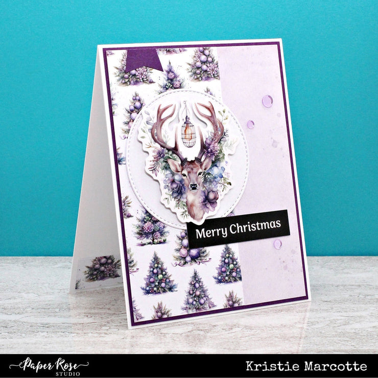 Merry Christmas A5 10pc Sentiment Sheets 30717 - Foil - Paper Rose Studio