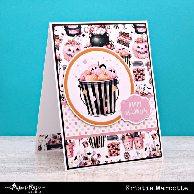 Pink Halloween 6x8" Die Cuts & Sentiments 32868