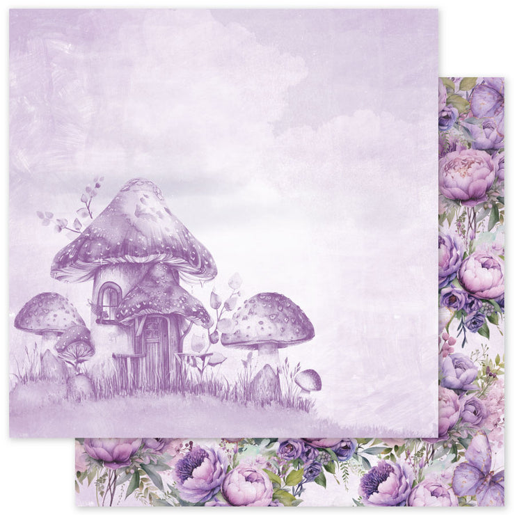 Lavender & Fairies Basics B 12x12 Paper (12pc Bulk Pack) 33507 - Paper Rose Studio