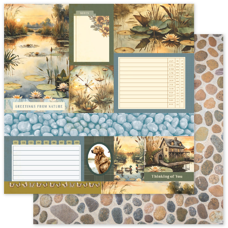 Lakeside Memories D 12x12 Paper (12pc Bulk Pack) 34704