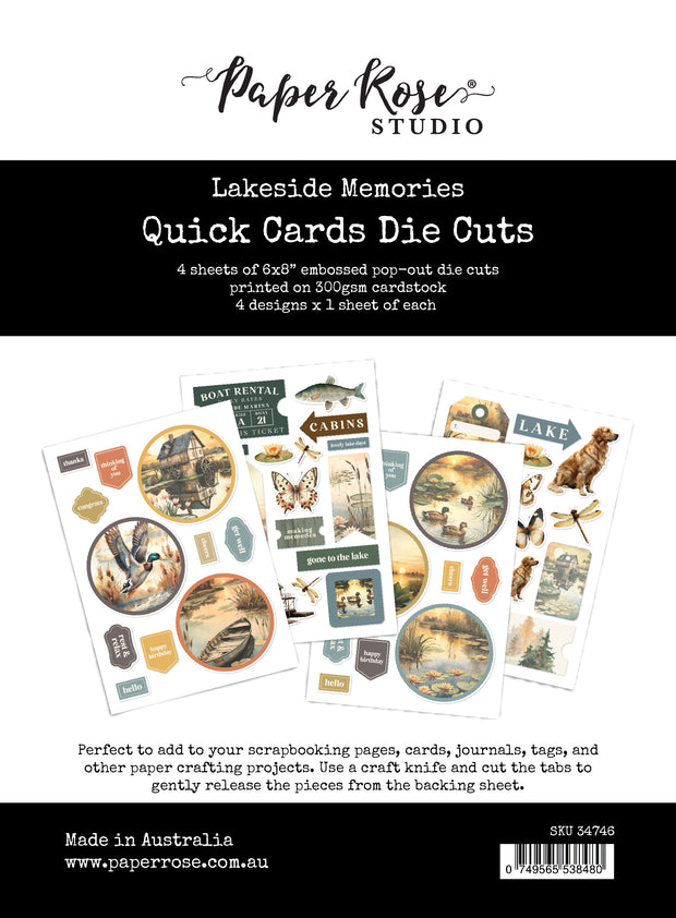 Lakeside Memories 6x8" Quick Cards Die Cuts 34746
