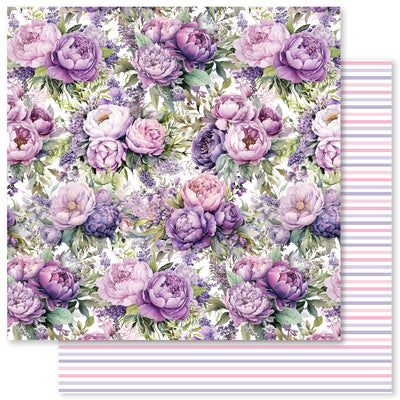 Lavender & Roses E 12x12 Paper (12pc Bulk Pack) 32178 - Paper Rose Studio
