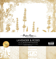 Lavender & Roses - Gold Foil 12x12 Paper Collection 32220 - Paper Rose Studio