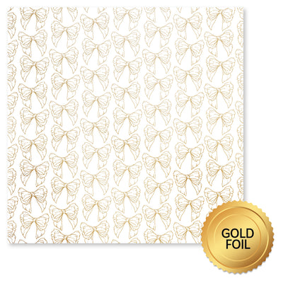 Lavender & Roses Gold Foil E 12x12 Paper (6pc Bulk Pack) 32235 - Paper Rose Studio