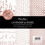 Lavender & Roses - Rose Gold Foil 6x6 Paper Collection 32217 - Paper Rose Studio