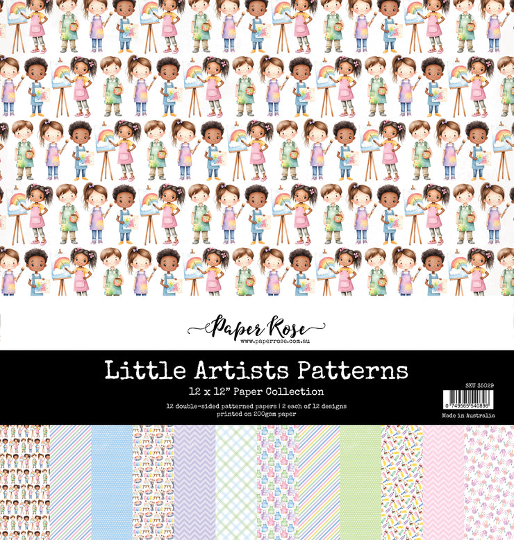 Little Artists Patterns  12x12 Paper Collection 35029 - Paper Rose Studio