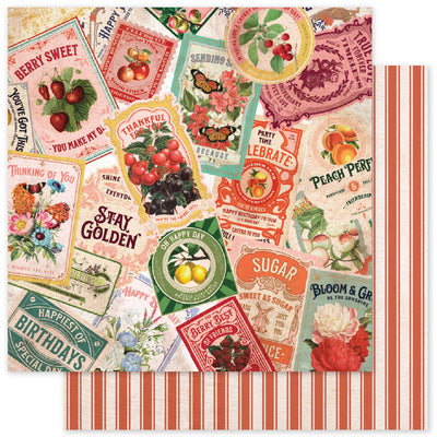 Meadowbrook Farm Basics E 12x12 Paper (12pc Bulk Pack) 35058