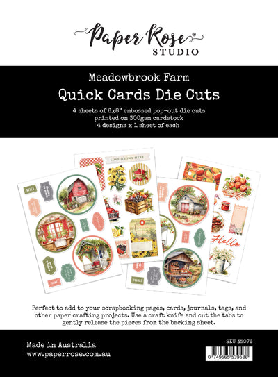 Meadowbrook Farm 6x8" Quick Cards Die Cuts 35076
