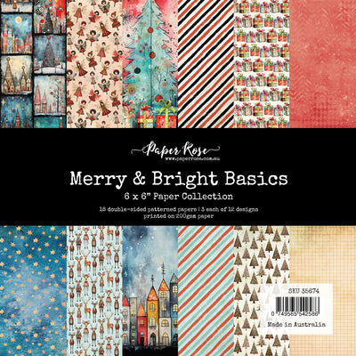 Merry and Bright Basics 6x6 Paper Collection 35674