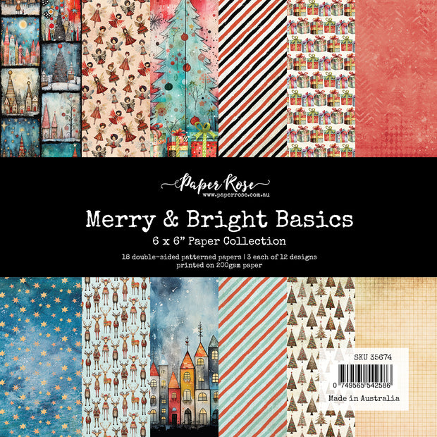 Merry and Bright Basics 6x6 Paper Collection 35674