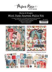 Merry and Bright 8.5" x 11" Mini Junk Journal Folio Kit 35707 - Paper Rose Studio