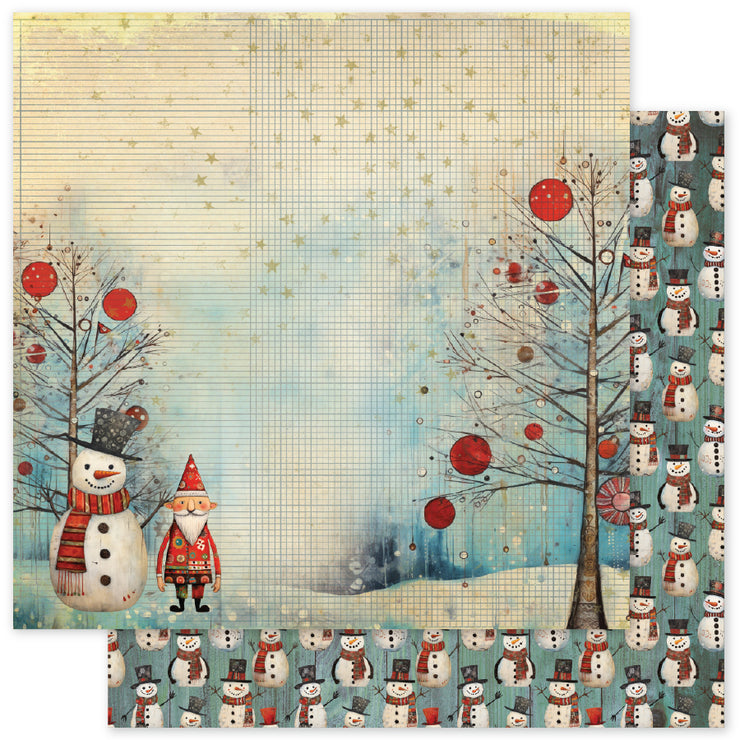 Merry and Bright B 12x12 Paper (12pc Bulk Pack) 35650