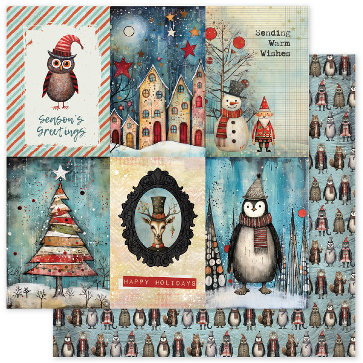 Merry and Bright F 12x12 Paper (12pc Bulk Pack) 35662