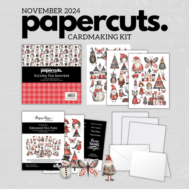 Papercuts Cardmaking Kit - November 2024 Holiday Fun