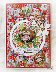 Christmas Red Shimmer Cardstock A5 10pc 29542 - Paper Rose Studio
