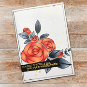 Ella's Garden Scribble Roses 4x6" Clear Stamp Set 17969 - Paper Rose Studio