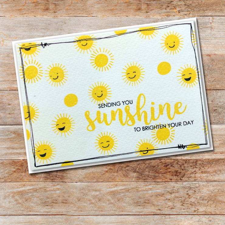 Sunshine Words 4 x 4" Clear Stamp Set 18144 - Paper Rose Studio