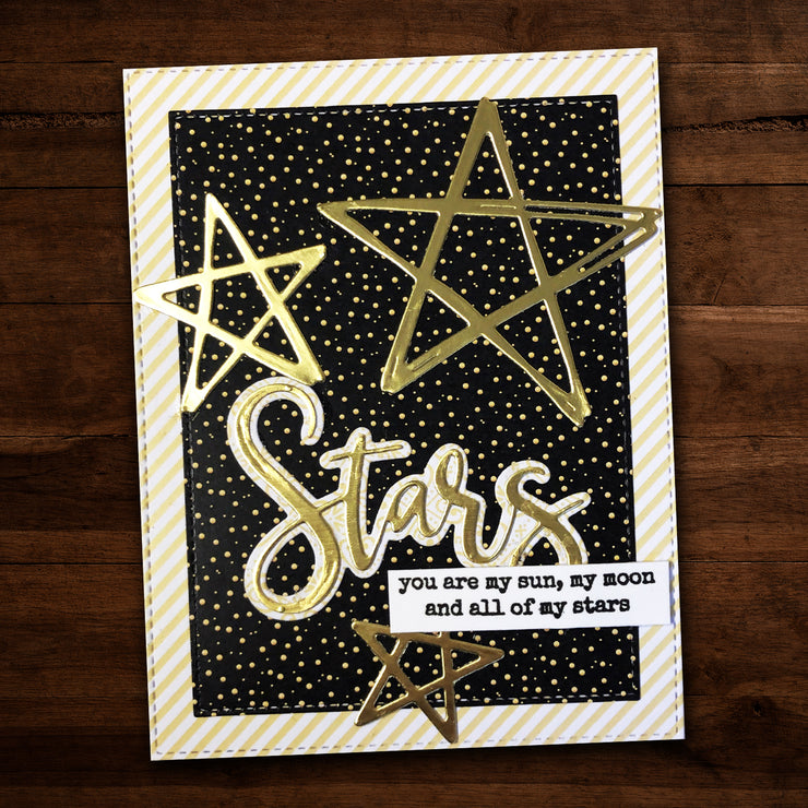 Star Words 4 x 4" Clear Stamp Set 18231 - Paper Rose Studio