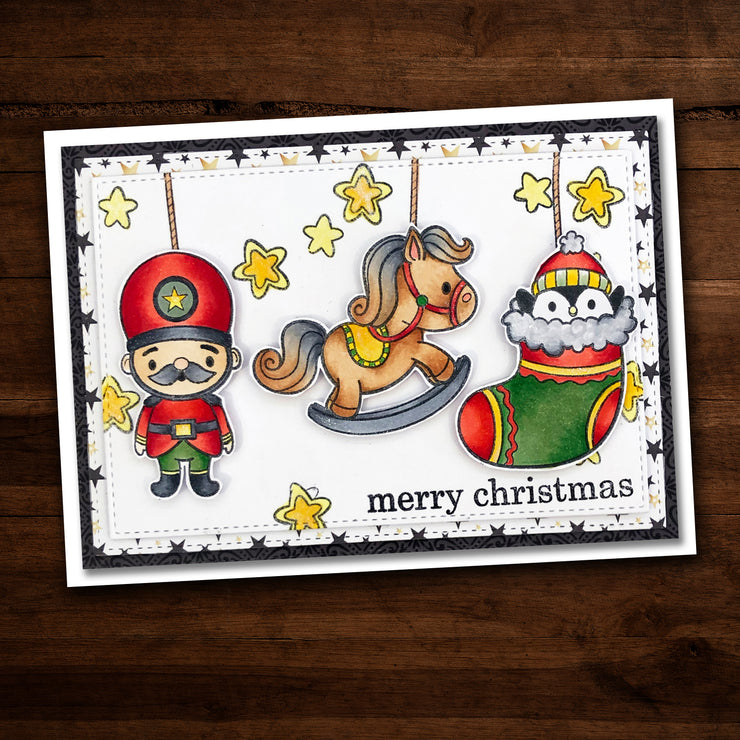 Merry Little Christmas Ornaments Metal Die 18346 - Paper Rose Studio