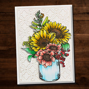 Sketchy Handpicked Bouquet 4x6" Clear Stamp Set 19078 - Paper Rose Studio