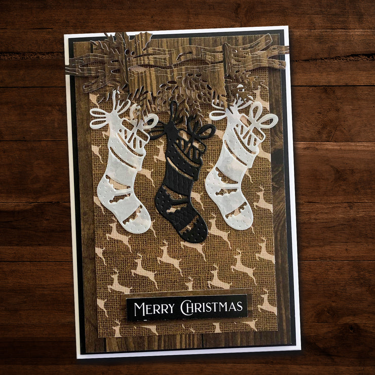 Christmas Stocking Metal Die Set 19508 - Paper Rose Studio