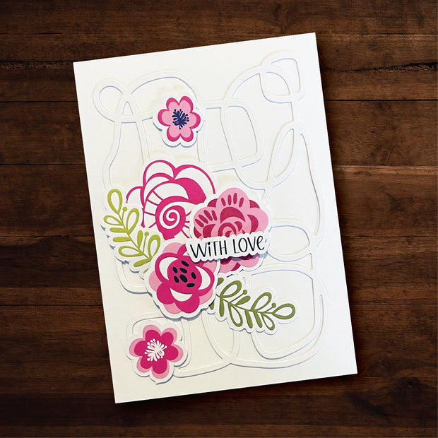 Abstract Scribble Texture Background Metal Cutting Die 29596 - Paper Rose Studio