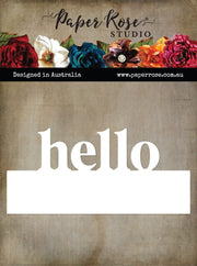 Hello Border Word Metal Cutting Die 31959 - Paper Rose Studio