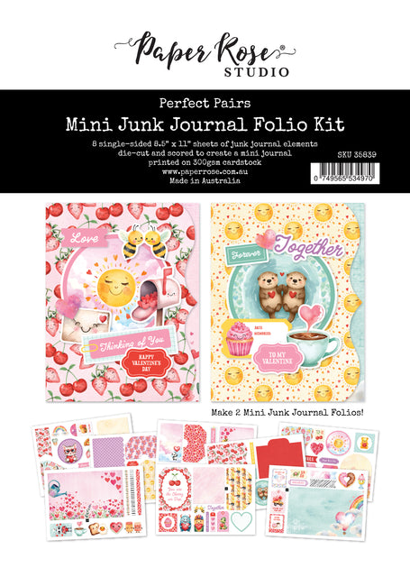 Perfect Pairs 8.5x11" Mini Junk Journal Folio Kit 35839 – Paper Rose Studio