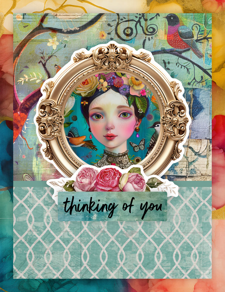 Portraits in Bloom 6x8" Quick Cards Die Cuts 36616 – Paper Rose Studio