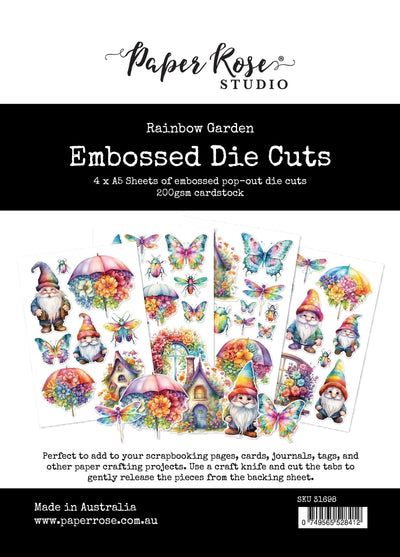 Rainbow Garden Embossed Die Cuts 31698 - Paper Rose Studio
