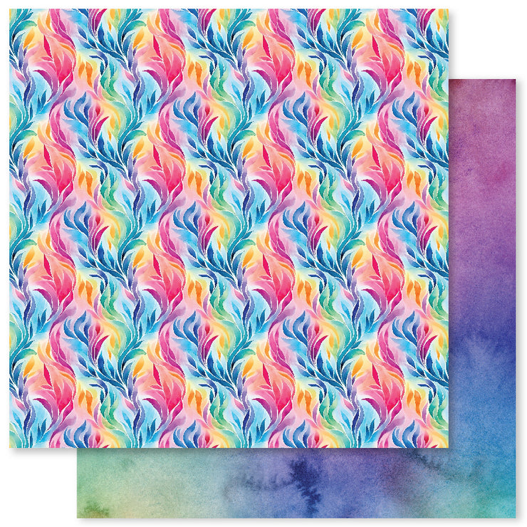 Rainbow Twirl 2.0 E 12x12 Paper (12pc Bulk Pack) 31061 - Paper Rose Studio