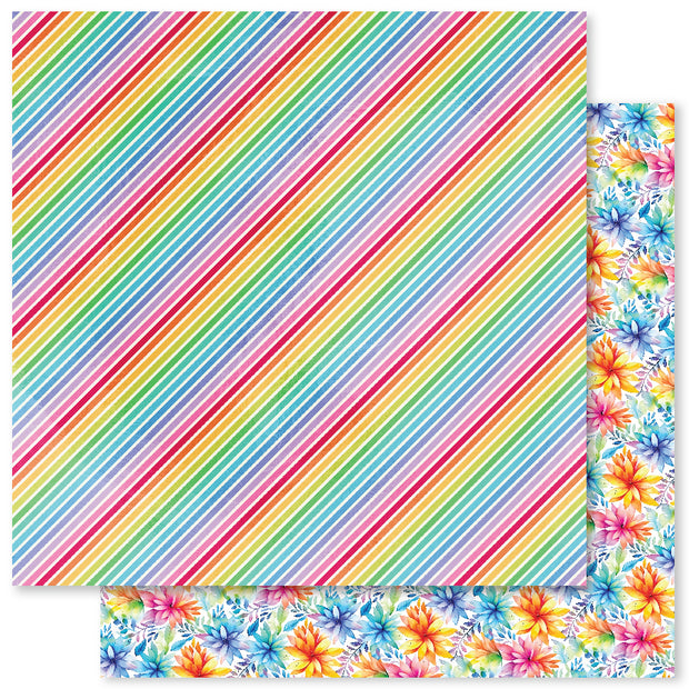 Rainbow Twirl 2.0 F 12x12 Paper (12pc Bulk Pack) 31064 - Paper Rose Studio