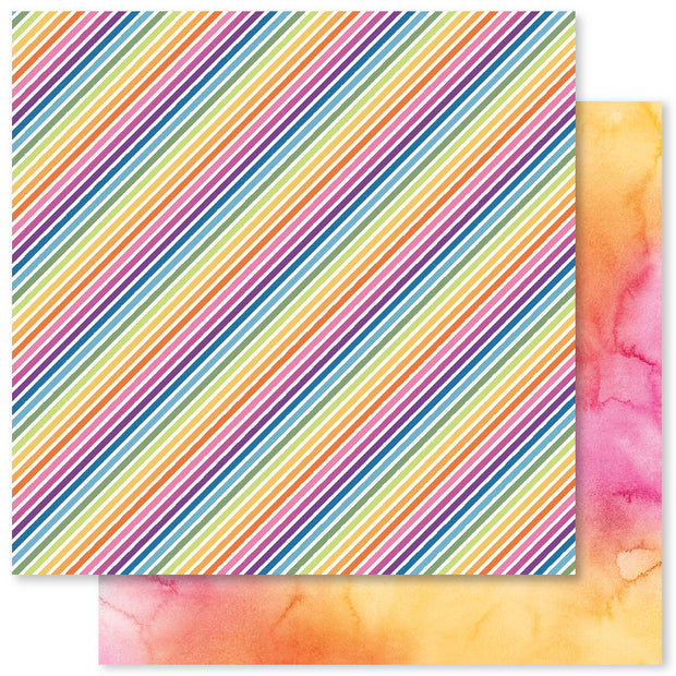 Rainbow Twirl D 12x12 Paper (12pc Bulk Pack) 30441 - Paper Rose Studio