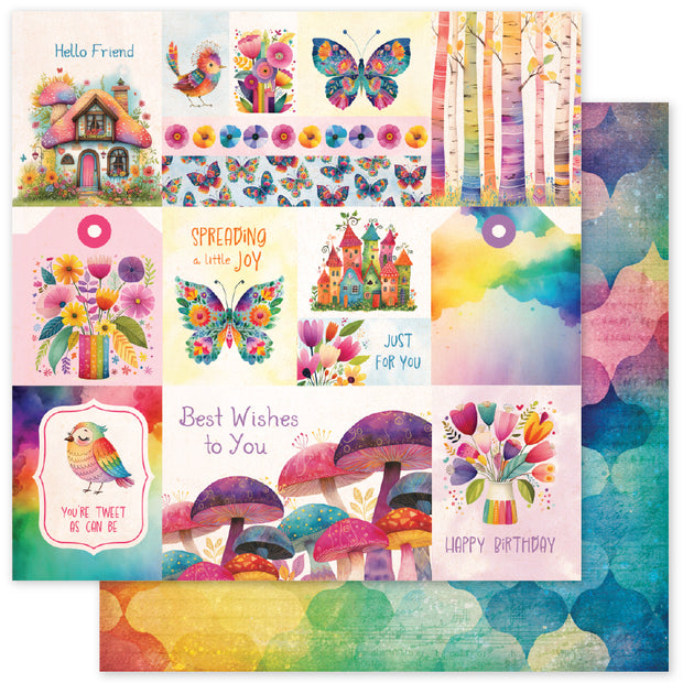 Rainbow Village A 12x12 Paper (12pc Bulk Pack) 35490