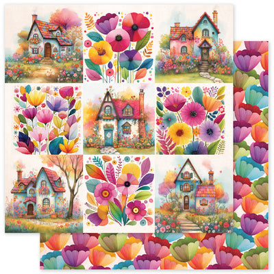 Rainbow Village Basics A 12x12 Paper (12pc Bulk Pack) 35325