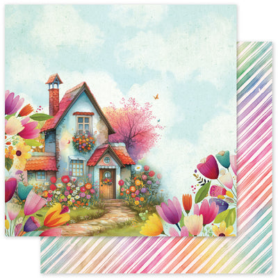 Rainbow Village Basics C 12x12 Paper (12pc Bulk Pack) 35331