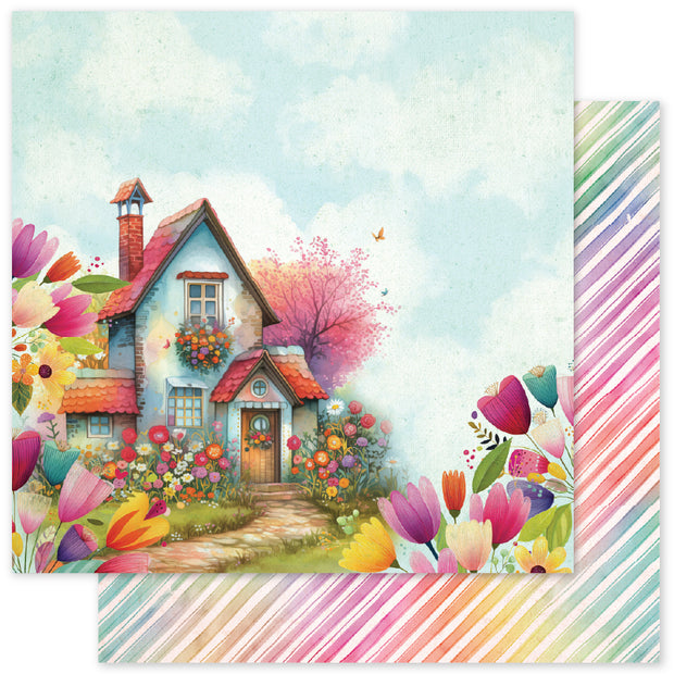 Rainbow Village Basics C 12x12 Paper (12pc Bulk Pack) 35331