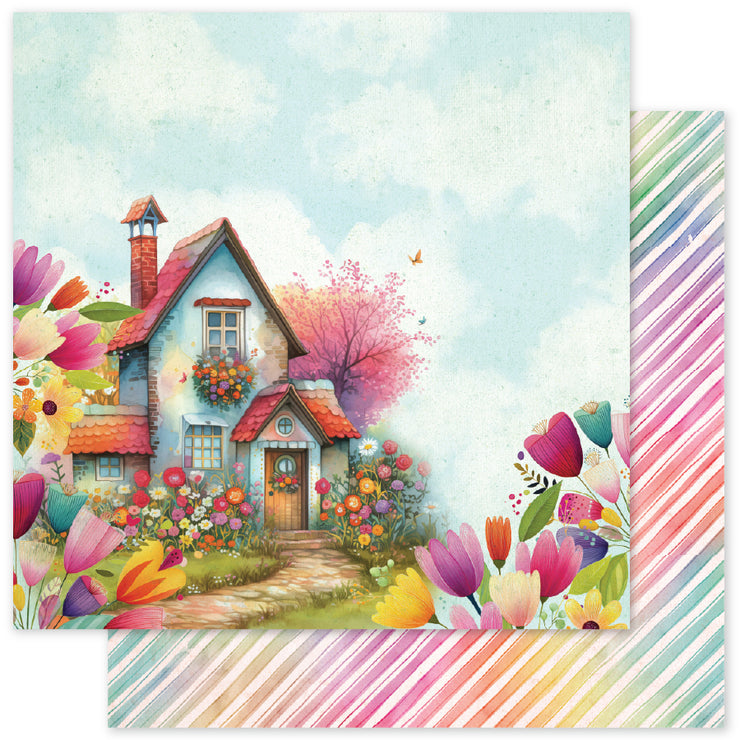 Rainbow Village Basics C 12x12 Paper (12pc Bulk Pack) 35331