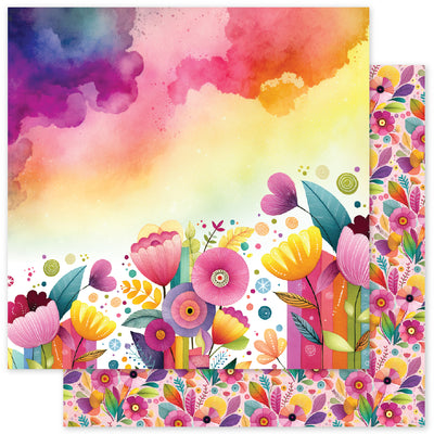 Rainbow Village Basics D 12x12 Paper (12pc Bulk Pack) 35334