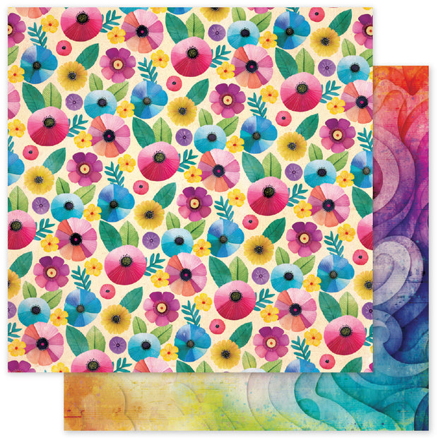 Rainbow Village Basics E 12x12 Paper (12pc Bulk Pack) 35337