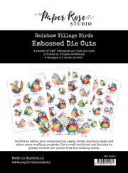Rainbow Village Birds Embossed Die Cuts 35350
