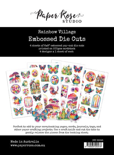 Rainbow Village Embossed Die Cuts  35343