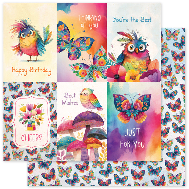 Rainbow Village F 12x12 Paper (12pc Bulk Pack) 35316