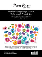 Rainbow Village Large Floral Embossed Die Cuts 35436 - Paper Rose Studio