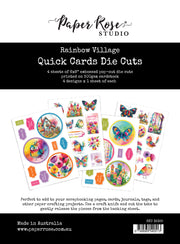 Rainbow Village 6x8" Quick Card Die Cuts  35355 - Paper Rose Studio