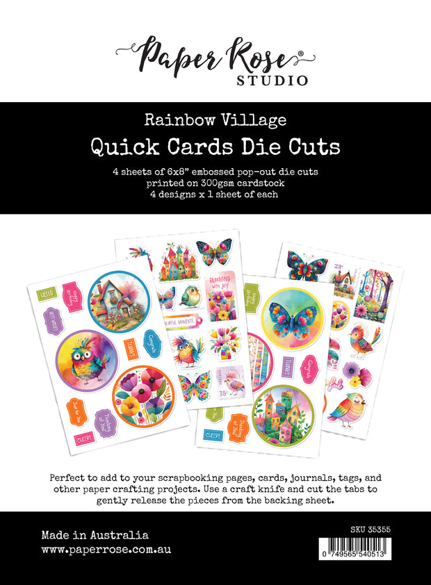 Rainbow Village 6x8" Quick Card Die Cuts  35355