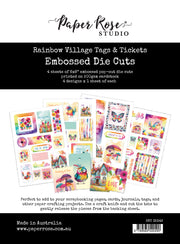 Rainbow Village Tags & Tickets Embossed Die Cuts 35349