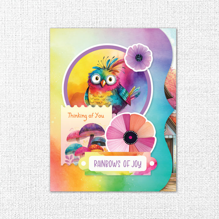 Rainbow Village 8.5" x 11" Mini Junk Journal Folio Kit 35361